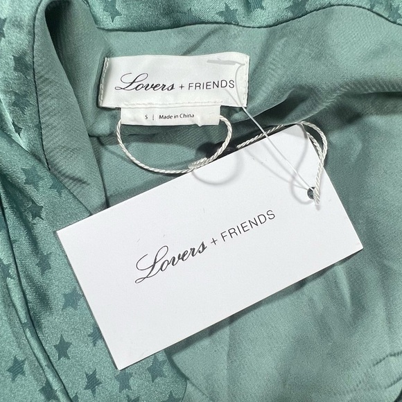 Lovers + Friends | Fairy Midi Asymmetrical Waldo Slip Dress Pacific Blue | S - Picture 9 of 12